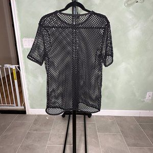 Black Fishnet Shirt